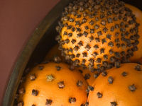 Christmas orange pomander