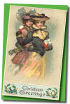 printable Victorian Christmas card designs